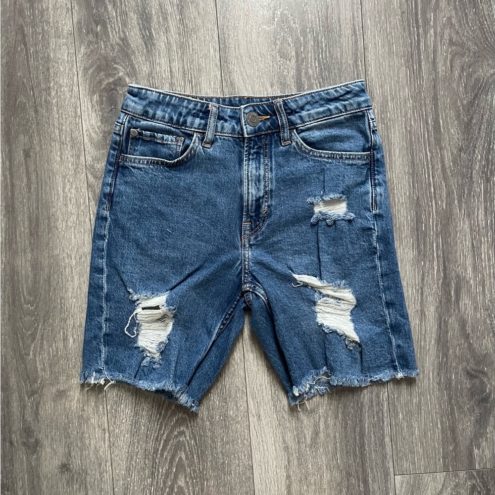 Boys Distressed Denim Shorts
